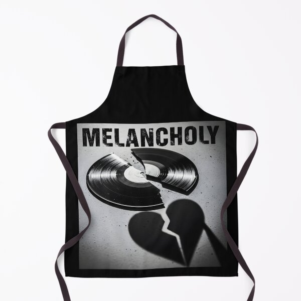 Item preview, Melancholy – Broken Vinyl Record Heart Art designed and sold by CrimsonChords.