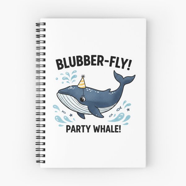 Item preview, Blubber-Fly Party Whale designed and sold by LittleLoopArt.