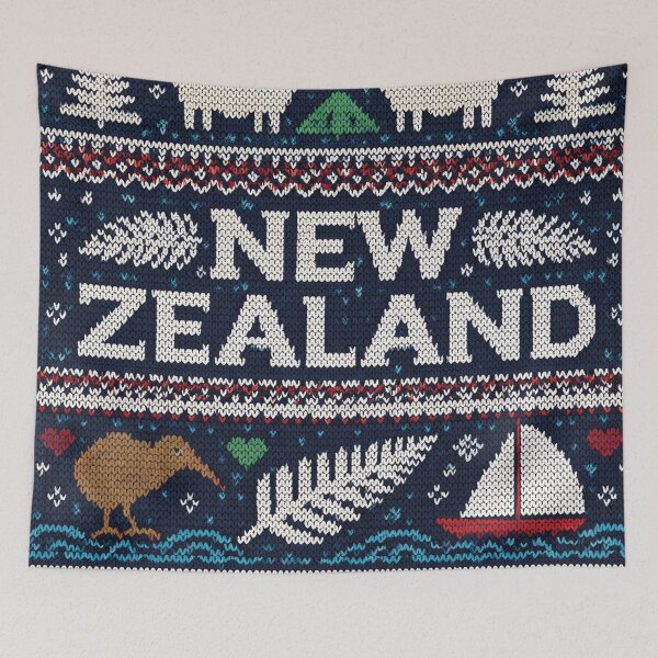 Item preview, New Zealand knitting pattern with kiwi bird and fern designed and sold by Mauswohn.