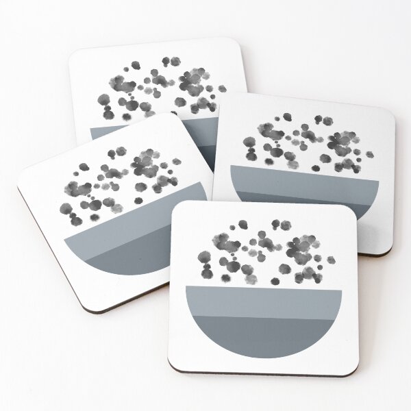 Item preview, Layered Abstract Circles Dustry Blue designed and sold by Pattern&Pixel.