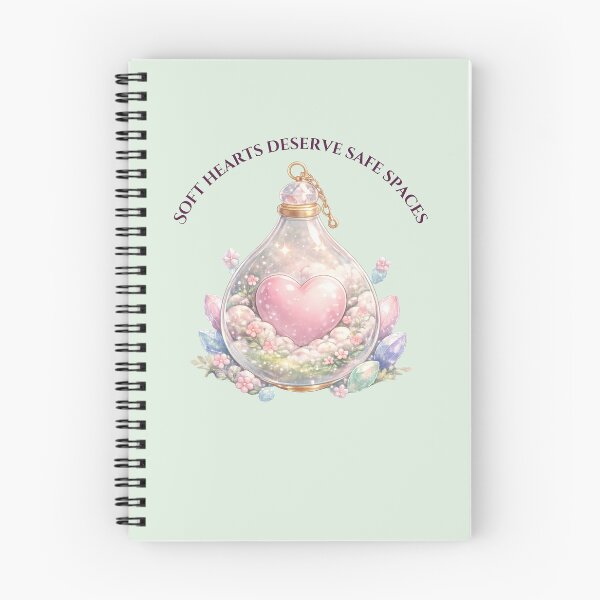 Item preview, Soft Hearts Deserve Safe Spaces - Cottagecore Mental Health Art designed and sold by PromptCoreNexus.