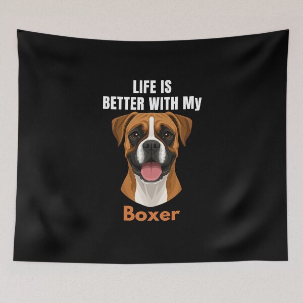 Item preview, Life Is Better With My Boxer – Cute Dog Mom & Dog Dad Gift designed and sold by YAKOUT-STUDIO.