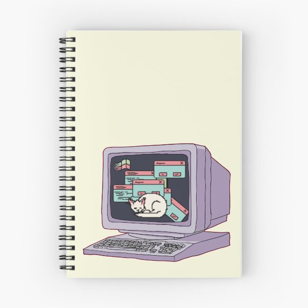 Item preview, Retro Pixel Art Cat - Aesthetic Lofi Vintage Computer & Vaporwave Decor designed and sold by Potattoo.