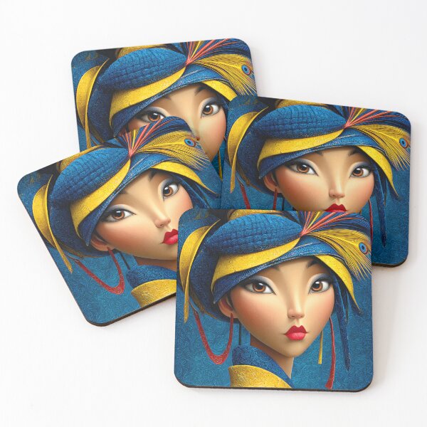 Item preview, Vibrant Traditional Portrait with Colorful Accents designed and sold by Artessie.