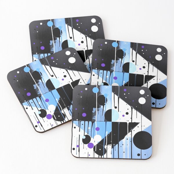 Item preview, drip and divide colorful geometric abstract design designed and sold by SmashingDeals.