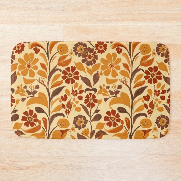Item preview, Retro Vibes – Floral 70s pattern designed and sold by christinmrose.