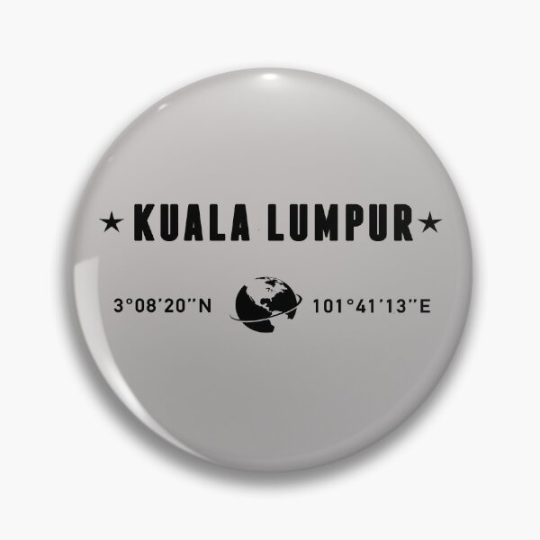 Item preview, Kuala Lumpur Malaysia Globe Coordinates Travel designed and sold by capricedefille.