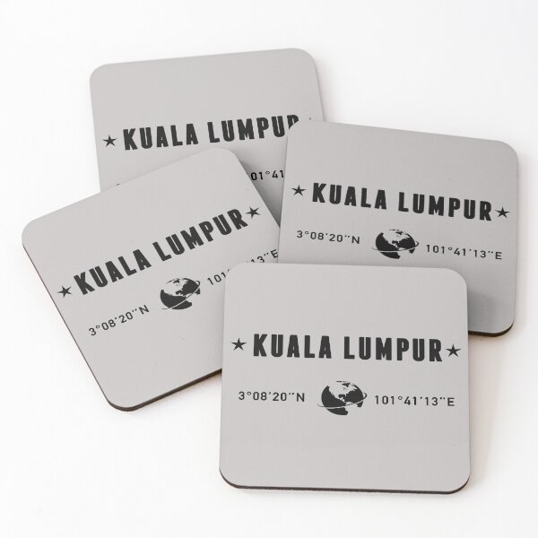 Item preview, Kuala Lumpur Malaysia Globe Coordinates Travel designed and sold by capricedefille.