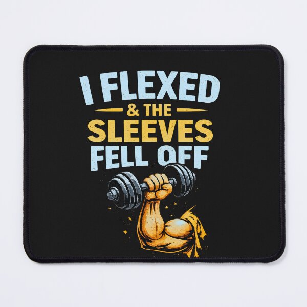 Item preview, I Flexed And The Sleeves Fell Off Funny Gym Shirt for Bodybuilders designed and sold by AdicretorDesign.