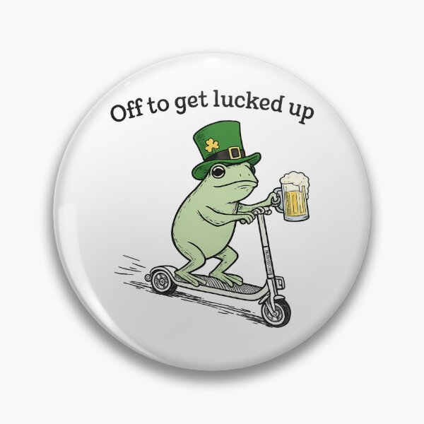 Item preview, Off To Get Lucked Up Funny St Patrick Frog designed and sold by mlodiljoni.