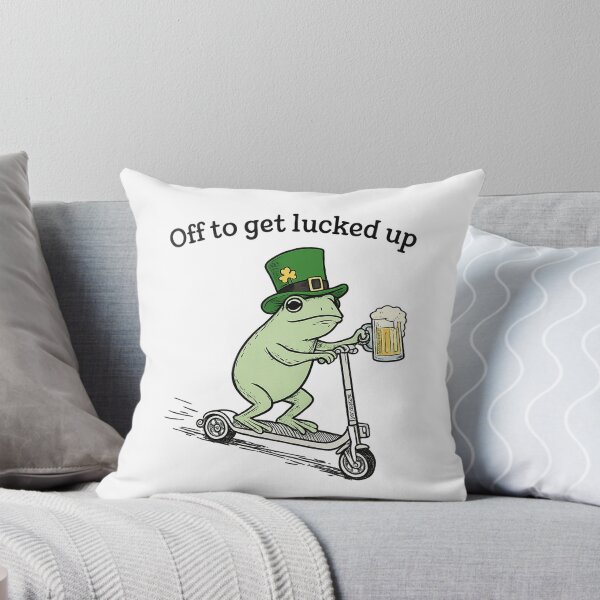 Item preview, Off To Get Lucked Up Funny St Patrick Frog designed and sold by mlodiljoni.