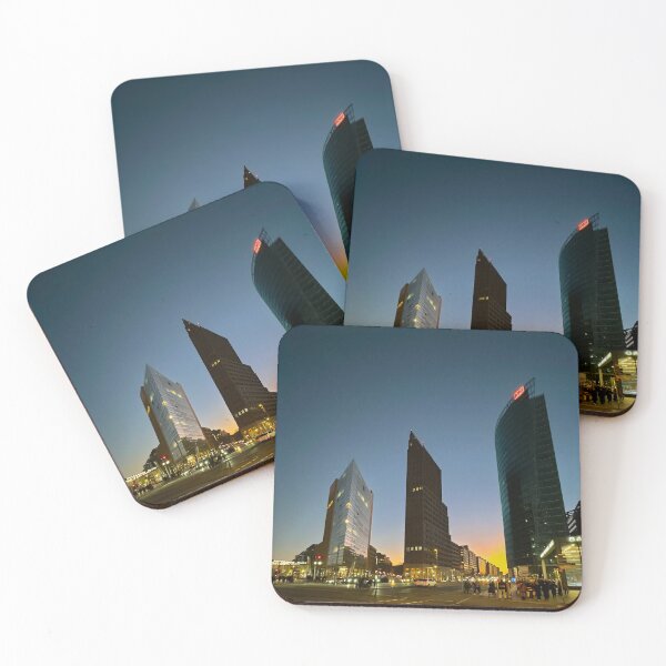 Item preview, Sunset at Potsdamer Platz in Berlin, Germany designed and sold by Trevor and Photos.