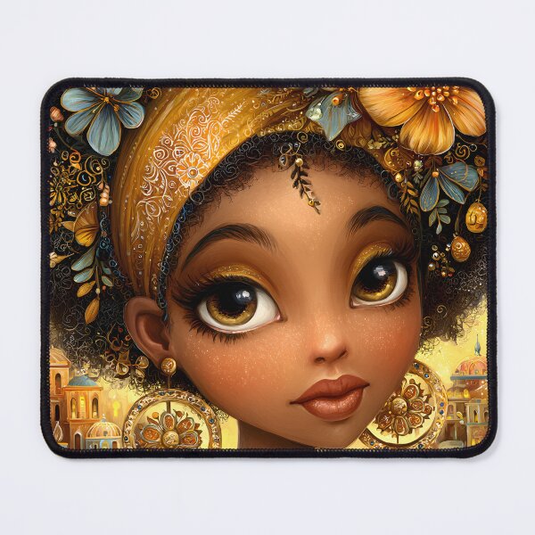 Item preview, Stunning Afrocentric Art with Floral Elements designed and sold by Artessie.