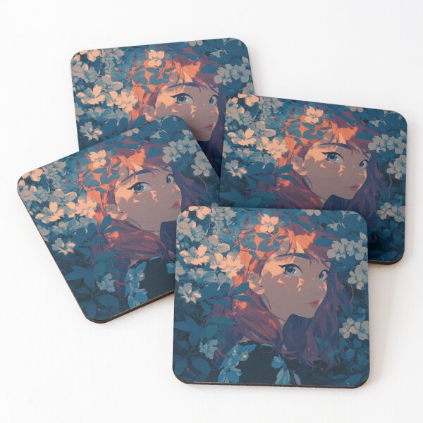Item preview, Anime girl hidden in flowers designed and sold by Whimsy-Glim.