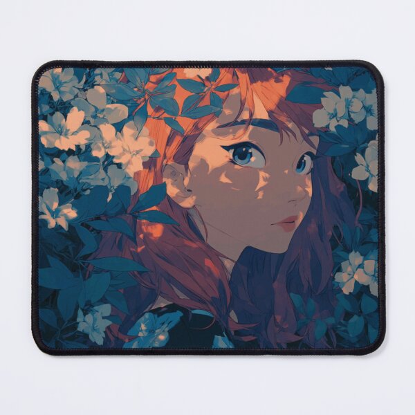 Item preview, Anime girl hidden in flowers designed and sold by Whimsy-Glim.