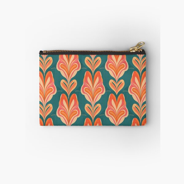 Item preview, 60s Retro Pattern - Seamless Allover Print in Petrol, Orange, Pink & Cream designed and sold by christinmrose.