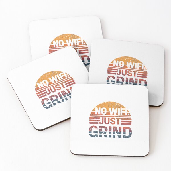 Item preview, NO WIFI. JUST GRIND – Motivational Gym & Hustle Streetwear T-Shirt designed and sold by BrightThreadBB.