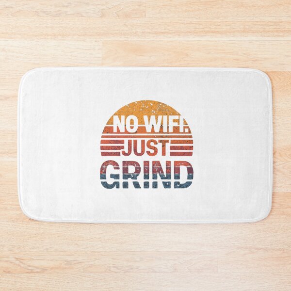 Item preview, NO WIFI. JUST GRIND – Motivational Gym & Hustle Streetwear T-Shirt designed and sold by BrightThreadBB.