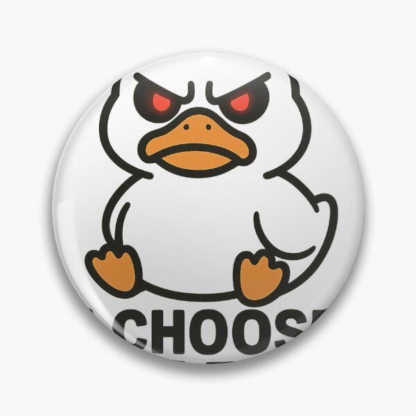 Item preview, I Choose Violence Angry Duck Funny Meme designed and sold by lokiwoodsart.