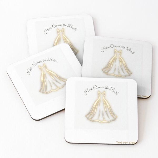 Item preview, Here Comes the Bride designed and sold by Tag My Shirt - Clothing Made to Be Written On..