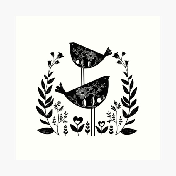 Item preview, Danish Birds Of Good Luck And Good Life designed and sold by BunnyThePainter.