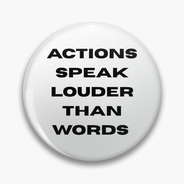 Item preview, Actions Speak Louder Than Words – Minimalist Typography designed and sold by WortStudio.