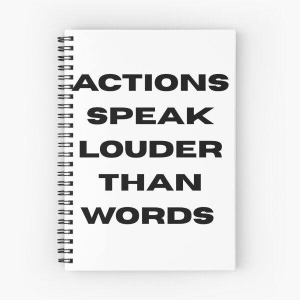 Item preview, Actions Speak Louder Than Words – Minimalist Typography designed and sold by WortStudio.