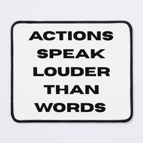 Item preview, Actions Speak Louder Than Words – Minimalist Typography designed and sold by WortStudio.