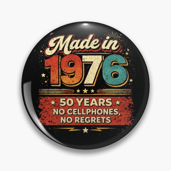 Item preview, 1976 – 50 Years No Cellphones No Regrets designed and sold by 97Ts.
