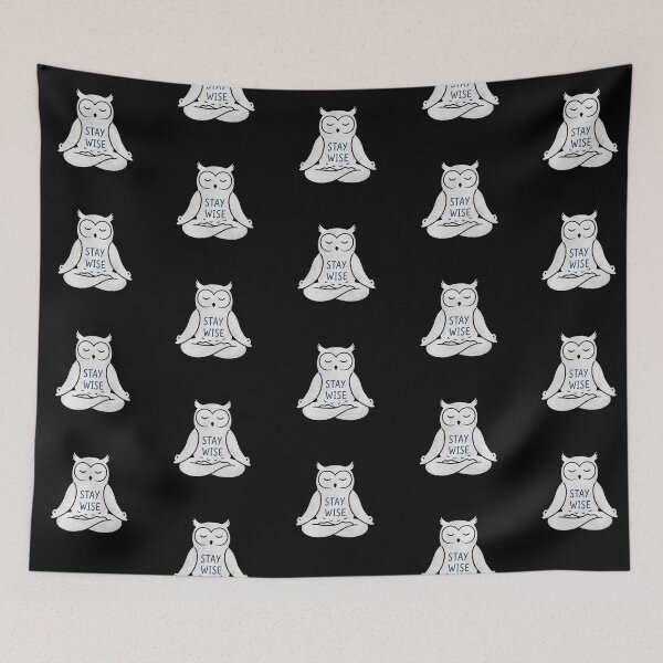 Item preview, Zen Owl Meditation Stay Wise Wisdom designed and sold by zzz888.