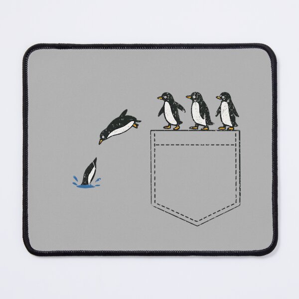 Item preview, Funny Penguin Pocket Cute Diving Penguin Tee Animal Lover designed and sold by GreggRoss.
