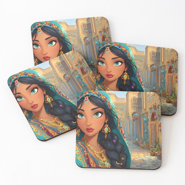 Item preview, Beautiful woman in traditional attire in a market street designed and sold by Artessie.