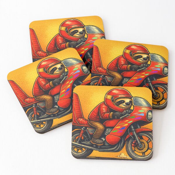 Item preview, Speedy Sloth – Motorcycle Adventure Design designed and sold by Dogandesighn.