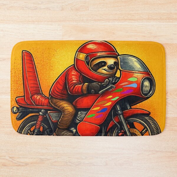 Item preview, Speedy Sloth – Motorcycle Adventure Design designed and sold by Dogandesighn.