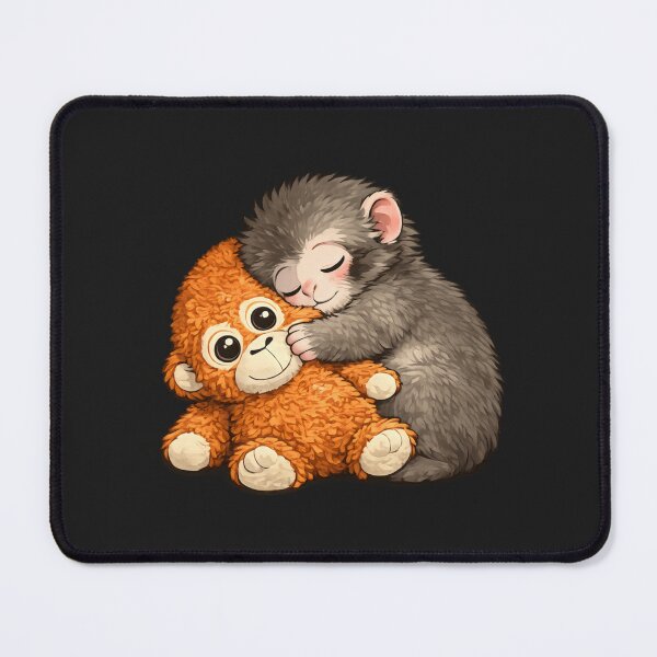 Item preview, Punch The Monkey Meme Stuffed Animal Cuddling designed and sold by TrantowDangelo.