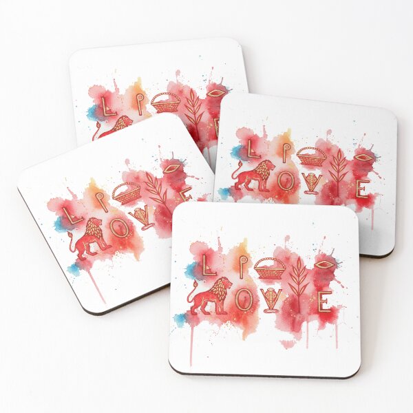 Item preview, Abstract pattern of watercolor painting on paper Of LOVE designed and sold by Berlin-D-Prs.