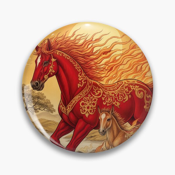 Aperçu de l'œuvre Bébé Cheval de Feu de l'Année créée et vendue par aykiradesigns.