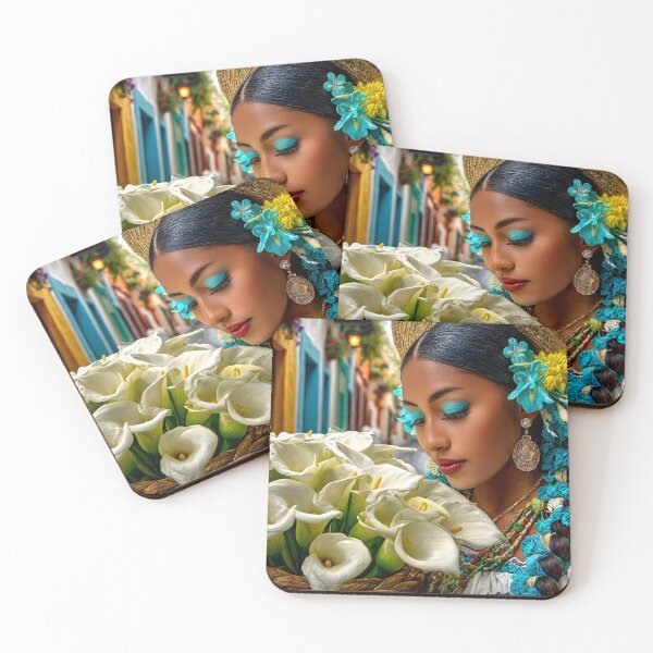 Item preview, Beautiful Girl with Calla Lilies in a Basket designed and sold by Artessie.