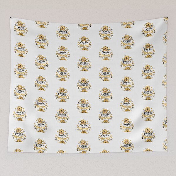 Item preview, I Work for Treats Golden Retriever Gift designed and sold by WildVista.