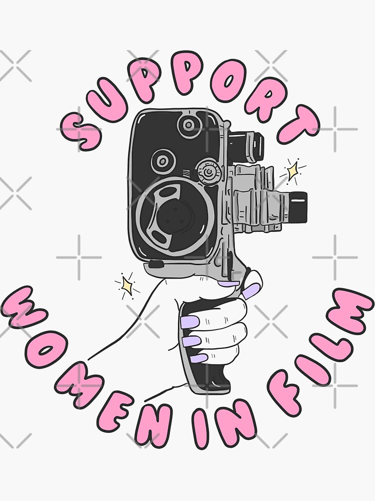 Thumbnail 3 of 3, Sticker, Support Women In Film designed and sold by crystaldraws.