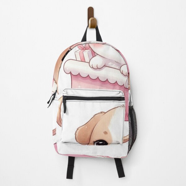 Item preview, Puppy in Pink Sleigh – Cute Christmas Dog with Gifts Sticker designed and sold by Vextur.