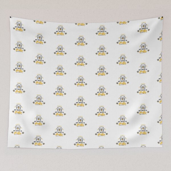 Item preview, My Boss Is Fluffy Golden Retriever Gift designed and sold by WildVista.