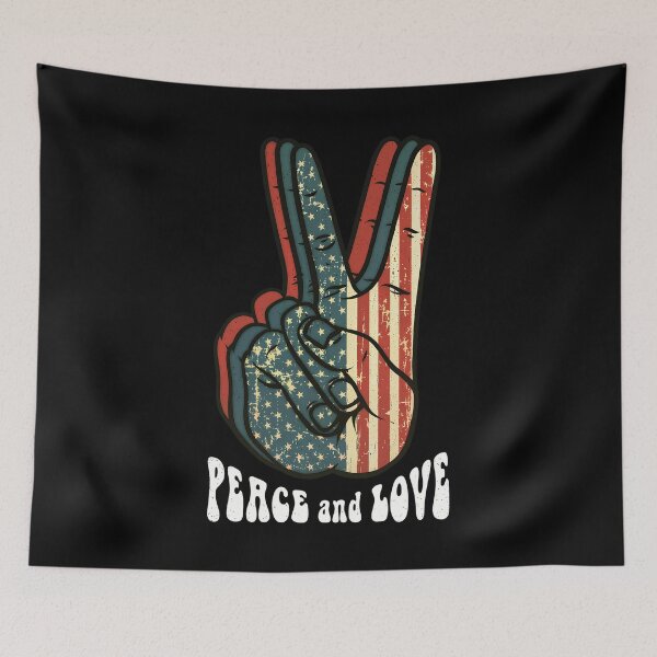 Item preview, Retro Peace Sign Vintage 60's 70's Hippie Gift  designed and sold by Blok45.