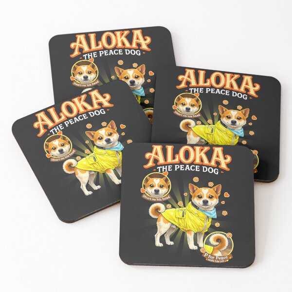 Item preview, Aloka The Peace Dog - Heart Mark and Peace Tail  designed and sold by CriseldaBruning.