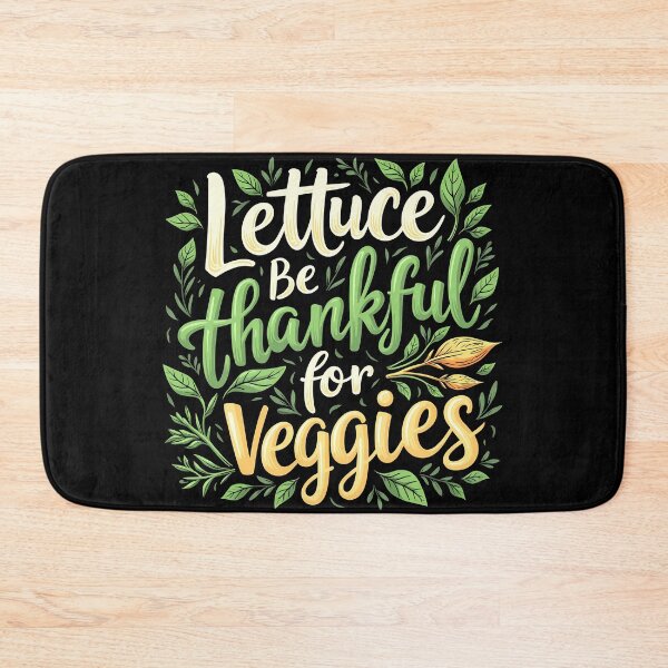 Item preview, Lettuce Be Thankful for Veggies – Funny Vegetarian Thanksgiving designed and sold by CyfroweMysli.
