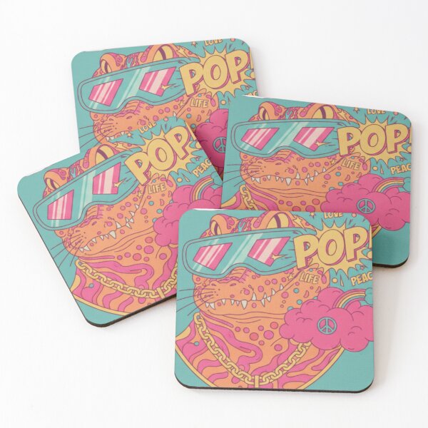 Item preview, “POP! Cosmic Chill Croc — Love, Life & Peace in the Psychedelic Swampverse” designed and sold by Print Fiction.
