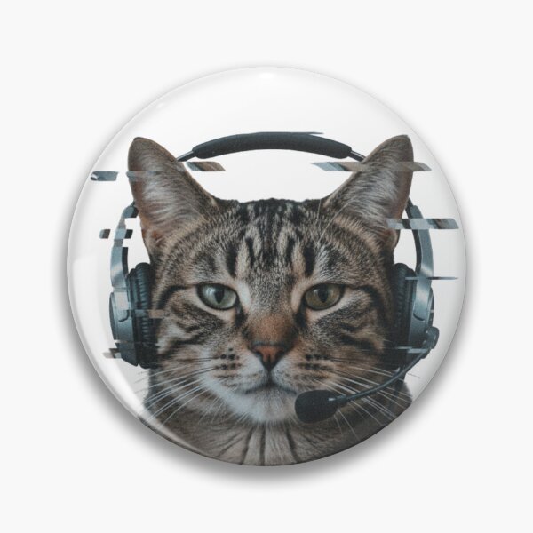 Item preview, Glitch Core Gamer Cat Grainy Blur Distorted Art designed and sold by us-products.