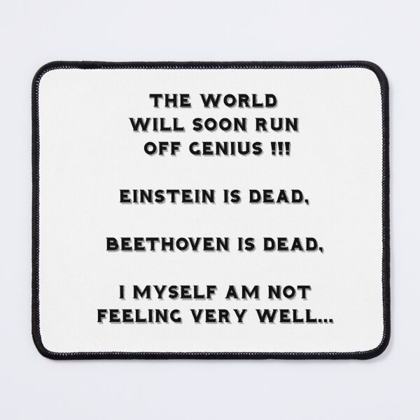 Item preview, The world will soon run off genius  designed and sold by La pensée sauvage.