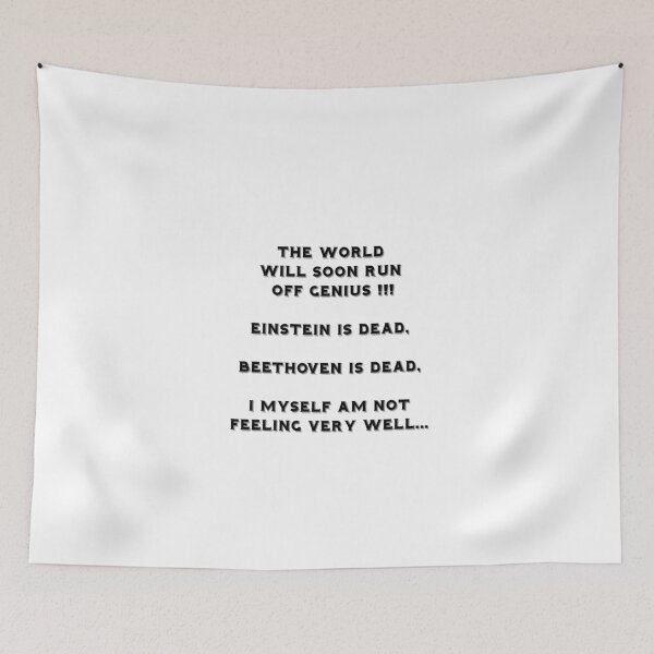 Item preview, The world will soon run off genius  designed and sold by La pensée sauvage.