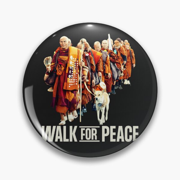Item preview, Peace Walking Monks and Aloka Dog Walk for Peace  designed and sold by CriseldaBruning.